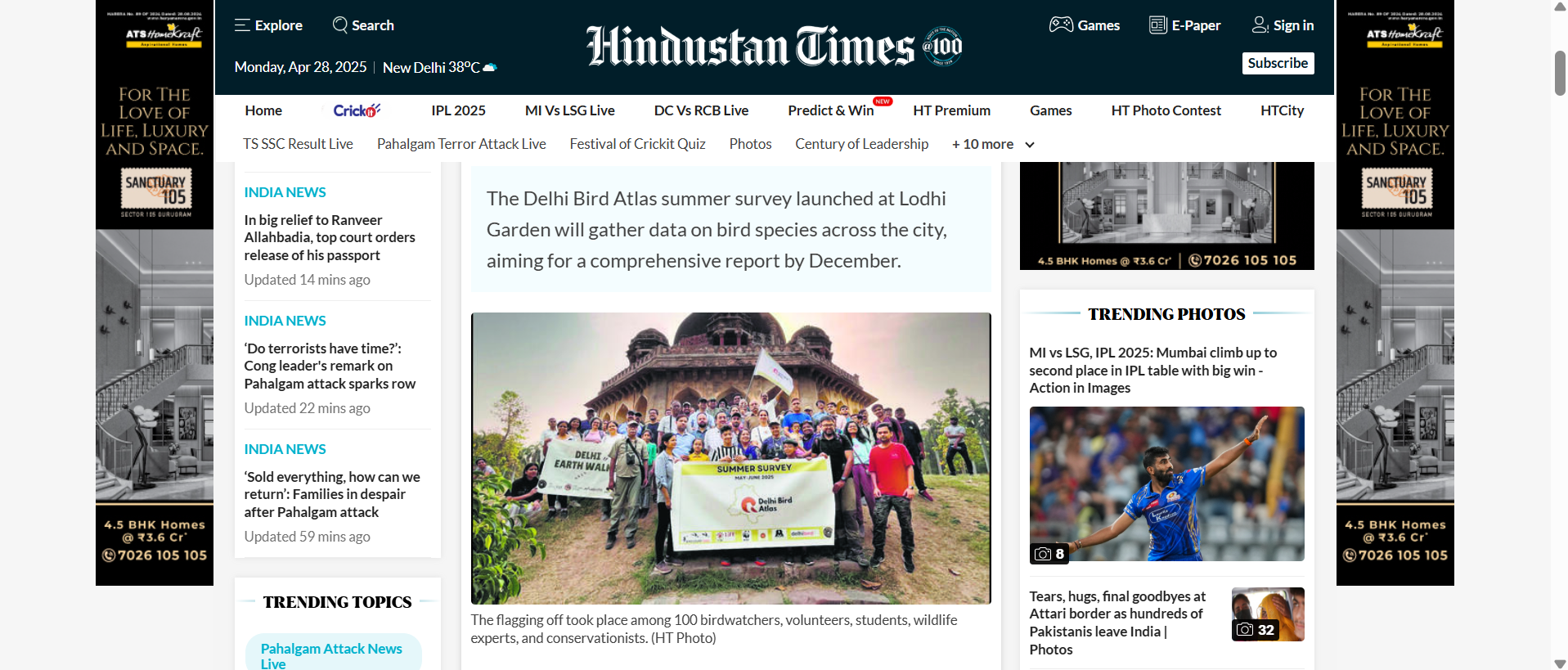 The Delhi Bird Atlas summer